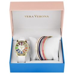 Vera Verona Zestaw Upominkowy Dla Kobiet Z Zegarkiem mwf16-079. Szare zegarki damskie Vera Verona. Za 249,00 zł.