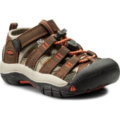 Sandały KEEN - Newport H2 1018259 Dark Earth/Spicy Orange. Pomarańczowe sandały chłopięce Keen, z tworzywa sztucznego, bez zapięcia. W wyprzedaży za 169,00 zł.