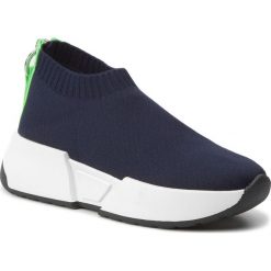 Sneakersy DKNY - Marcel K2930012 Knit Navy Nvy. Niebieskie półbuty damskie DKNY, ze skóry ekologicznej. Za 549,00 zł.
