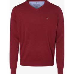 Fynch-Hatton - Sweter męski, różowy. Różowe swetry męskie Fynch-Hatton, m, z haftami, z bawełny, bez kołnierzyka, bez kaptura. Za 299,95 zł.