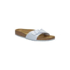 Klapki Birkenstock KLAPKI 0439763. Szare klapki damskie marki Birkenstock, bez wzorów, bez obcasa. Za 188,99 zł.