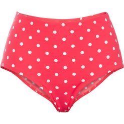 Stroje kąpielowe damskie: Figi bikini, szybko schnące bonprix czerwono-biały w kropki