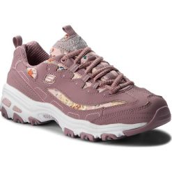 Sneakersy SKECHERS - Floral Days 13082/MVE Mauve. Różowe półbuty damskie Skechers, na co dzień, bez wzorów, ze skóry ekologicznej, bez obcasa, na płaskiej podeszwie, bez zapięcia. W wyprzedaży za 199,00 zł.