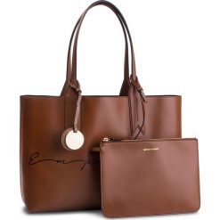 Torebka EMPORIO ARMANI - Y3D081 YGE5A 83311 Leather/Leath./Blac. Pomarańczowe torebki klasyczne damskie marki Emporio Armani, bez wzorów, ze skóry ekologicznej, klasyczne, bez dodatków. Za 839,00 zł.