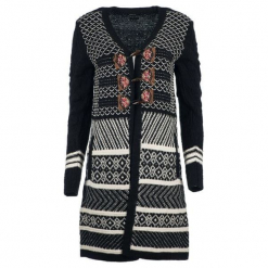 Desigual Sweter Damski Laura M Czarny. Czarne swetry damskie Desigual, m, bez wzorów, bez rękawów, bez kaptura. W wyprzedaży za 503,00 zł.