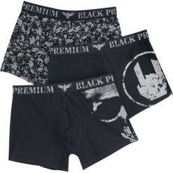 Bokserki męskie: Black Premium by EMP Boxershorts – Pack of 3 Bokserki czarny
