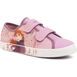 Trampki GEOX - J Ciak G. H J0204H 00010 C8005 D Pink. Różowe trampki dziewczęce Geox, bez wzorów, ze skóry, na rzepy. Za 309,00 zł.