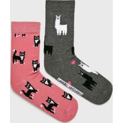 Medicine - Skarpetki Sensual Preppy (2-pack). Szare skarpetki damskie MEDICINE, bez wzorów, z elastanu. Za 29,90 zł.