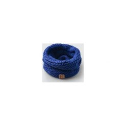 Komin obszerny z wełny merynosa handmade NIEBIESKI. Niebieskie szaliki męskie HisOutfit, z wełny. Za 130,00 zł.