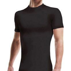 T-shirt termoaktywny, golf, krótki rękaw. Czarne golfy męskie Dodo, xl, z poliesteru. Za 79,34 zł.