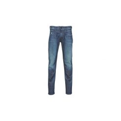 Jeansy slim fit Replay ANBAS. Niebieskie jeansy męskie Replay, m, bez wzorów. W wyprzedaży za 384,30 zł.