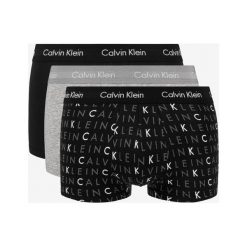 Calvin Klein 3-pack Bokserki Czarny Szary. Szare bokserki męskie Calvin Klein, bez wzorów, z elastanu. Za 188,95 zł.