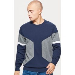 Bluza z panelami - Granatowy. Niebieskie bluzy męskie rozpinane marki Cropp, l. Za 99,99 zł.