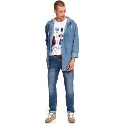 Spodnie denim slim fit. Niebieskie spodnie męskie na jesień, m, z jeansu, klasyczne. W wyprzedaży za 49,99 zł.