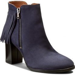 Buty zimowe damskie: Botki BALDACCINI – 762000-A52 Granat Zamsz