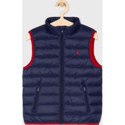 Polo Ralph Lauren - Bezrękawnik dziecięcy 134 - 180 cm. Niebieskie kurtki chłopięce z nylonu. W wyprzedaży za 319,90 zł.
