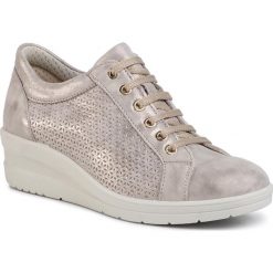 Sneakersy IMAC - 506010 Taupe/Beige 5597/013. Szare półbuty damskie Imac, bez wzorów, ze skóry, bez obcasa, na obcasie, bez zapięcia. Za 299,00 zł.