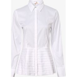 Marc Cain Collections - Bluzka damska, biały. Białe bluzki damskie Marc Cain Collections, bez wzorów, klasyczne, z klasycznym kołnierzykiem, bez rękawów. Za 999,95 zł.