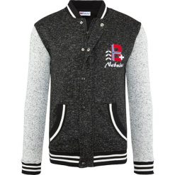 Bejsbolówki męskie: Bluza w kolorze czarno-antracytowym