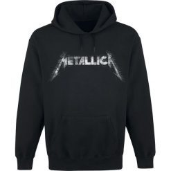 Bluzy męskie: Metallica Spiked Logo Bluza z kapturem czarny