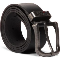 Pasek Męski TOMMY JEANS - TJM Metal Loop Belt 4.0 AM0AM06167 BDS. Czarne paski męskie Tommy Jeans, w paski, z jeansu. Za 179,00 zł.