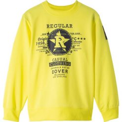 Bluza bonprix jasnożółty z nadrukiem. Żółte bluzy chłopięce bonprix, z nadrukiem, bez rękawów, bez kaptura. Za 27,99 zł.
