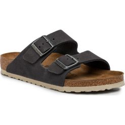 Klapki BIRKENSTOCK - Arizona Bs 1015500 Steer Soft Grey. Szare klapki męskie Birkenstock, ze skóry, bez zapięcia. Za 339,00 zł.
