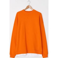 Bluza z bawełny organicznej - Pomarańczowy. Pomarańczowe bluzy męskie House, s, bez wzorów, z bawełny, bez kołnierzyka, bez rękawów, bez kaptura. Za 79,99 zł.
