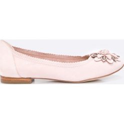 Caprice - Baleriny. Czerwone baleriny damskie marki Caprice, z materiału. W wyprzedaży za 199,90 zł.