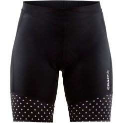 Craft Spodenki Rowerowe Damskie Velo Shorts, Czarny Z Wzorem M. Czarne spodenki sportowe damskie marki Craft, s, z materiału, klasyczne, na fitness i siłownię. W wyprzedaży za 209,00 zł.