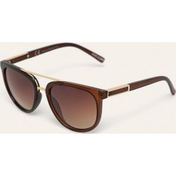 Answear - Okulary. Pomarańczowe okulary przeciwsłoneczne damskie ANSWEAR. Za 49,90 zł.