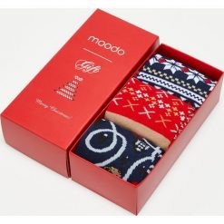 3 pack skarpet świątecznych. Skarpetki damskie Moodo, bez wzorów, z elastanu. Za 14,99 zł.