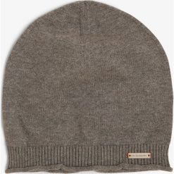 Nils Sundström - Czapka męska, szary. Szare czapki męskie Nils Sundström, bez wzorów, prążkowane, eleganckie. Za 89,95 zł.