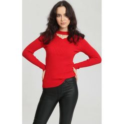 Czerwony Sweter Sit Through. Czerwone swetry klasyczne damskie other, uniwersalny. Za 49,99 zł.
