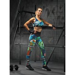 Stanik Sportowy JUNGLE. Topy damskie FJ!, s, bez wzorów, z elastanu, do biegania. Za 139,00 zł.