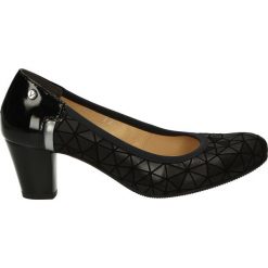 Czółenka - 222710 NERO. Czarne czółenka Venezia, z nubiku. Za 179,00 zł.