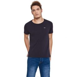 T-shirt w kolorze granatowym. Niebieskie t-shirty męskie Lonsdale, Kangol, s, bez wzorów, z bawełny, z okrągłym kołnierzem. W wyprzedaży za 39,95 zł.