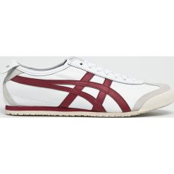 Asics Tiger - Buty Mexico 66. Białe buty sportowe damskie marki Asics Tiger, ze skóry, na sznurówki, asics tiger. W wyprzedaży za 319,90 zł.