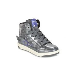 Buty Dziecko Geox J CREAMY A. Szare trampki dziewczęce Geox, bez wzorów, bez zapięcia. Za 179,40 zł.