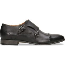 Półbuty CHIASSO. Czarne buty wizytowe męskie Gino Rossi, na co dzień, w paski, ze skóry, eleganckie, z paskami. Za 499,90 zł.