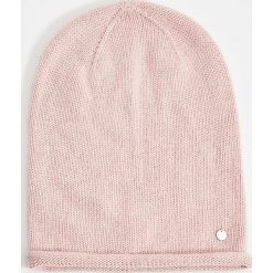 Czapka beanie z domieszką kaszmiru - Różowy. Różowe czapki damskie Mohito, z kaszmiru. W wyprzedaży za 19,99 zł.