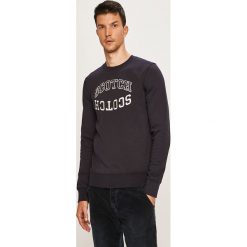 Scotch & Soda - Bluza. Niebieskie bluzy męskie Scotch & Soda, s, z aplikacjami, z bawełny, z okrągłym kołnierzem, bez rękawów, bez kaptura. W wyprzedaży za 249,90 zł.