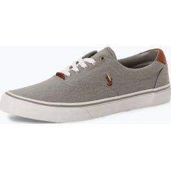Polo Ralph Lauren - Tenisówki męskie z dodatkiem skóry, szary. Szare trampki męskie Polo Ralph Lauren, bez wzorów, ze skóry, eleganckie, bez zapięcia. Za 349,95 zł.