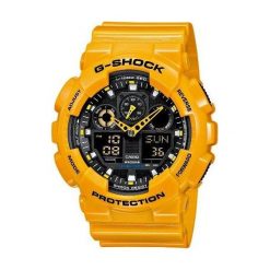 Zegarek Casio Męski GA-100A-9AER G-Shock żółty. Żółte zegarki męskie CASIO. Za 406,99 zł.