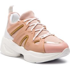 Sneakersy LIU JO - Jog 07 B19037 TX038 Peach 31406. Różowe półbuty damskie Liu Jo, ze skóry. W wyprzedaży za 369,00 zł.