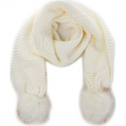 Szal GUESS - Not Coordinated Wool AW6800 WOL03 OFF. Białe szaliki męskie marki Guess, z aplikacjami, z materiału. Za 229,00 zł.