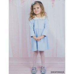 Sukienki dziewczęce: Sukienka Baby Pearls Collar Baby Blue