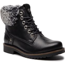 Trapery WRANGLER - Creek Alaska WL182506 Black 62. Czarne trapery damskie Wrangler, ze skóry. W wyprzedaży za 289,00 zł.