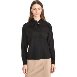 Vero Moda Mimmi Bluzka Czarny. Czarne bluzki damskie Vero Moda, xs, w koronkowe wzory, z wiskozy, bez kołnierzyka, bez rękawów. Za 175,95 zł.