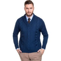 Sweter ARSENIO 14-44CS. Czerwone swetry klasyczne męskie marki Cropp, l, ze splotem. Za 229,00 zł.